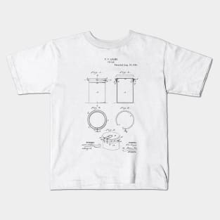 Tin Soda Can Vintage Patent Hand Drawing Kids T-Shirt